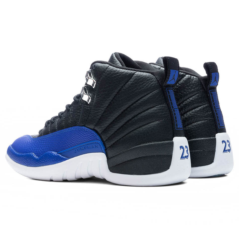 Women's Air Jordan 12 Retro - Black/Hyper Royal/Metallic Silver