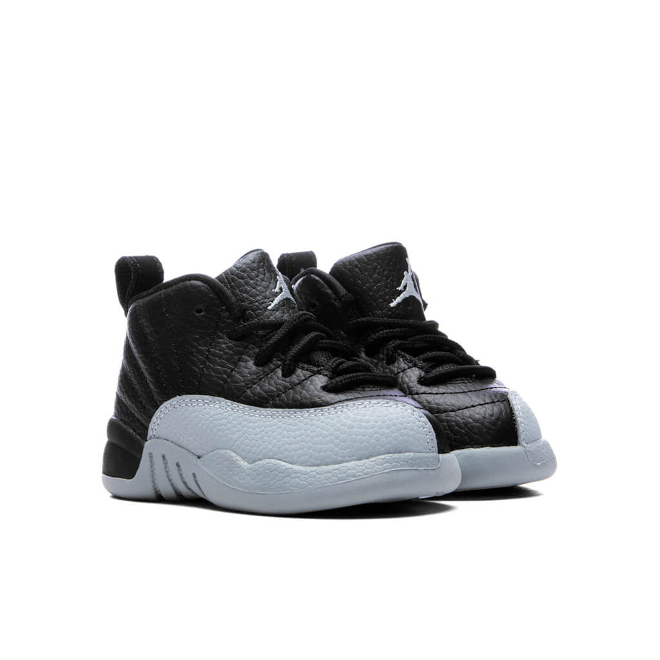 Air Jordan 12 Retro (TD) Barons - Black/Wolf Grey/White