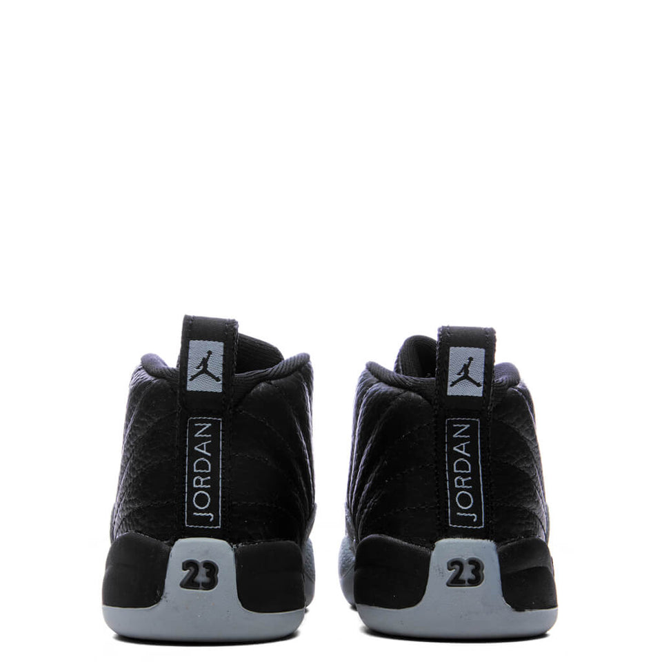Air Jordan 12 Retro (TD) Barons - Black/Wolf Grey/White