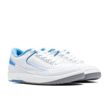 Air Jordan 2 Retro Low (GS) - White/University Blue/Cement Grey