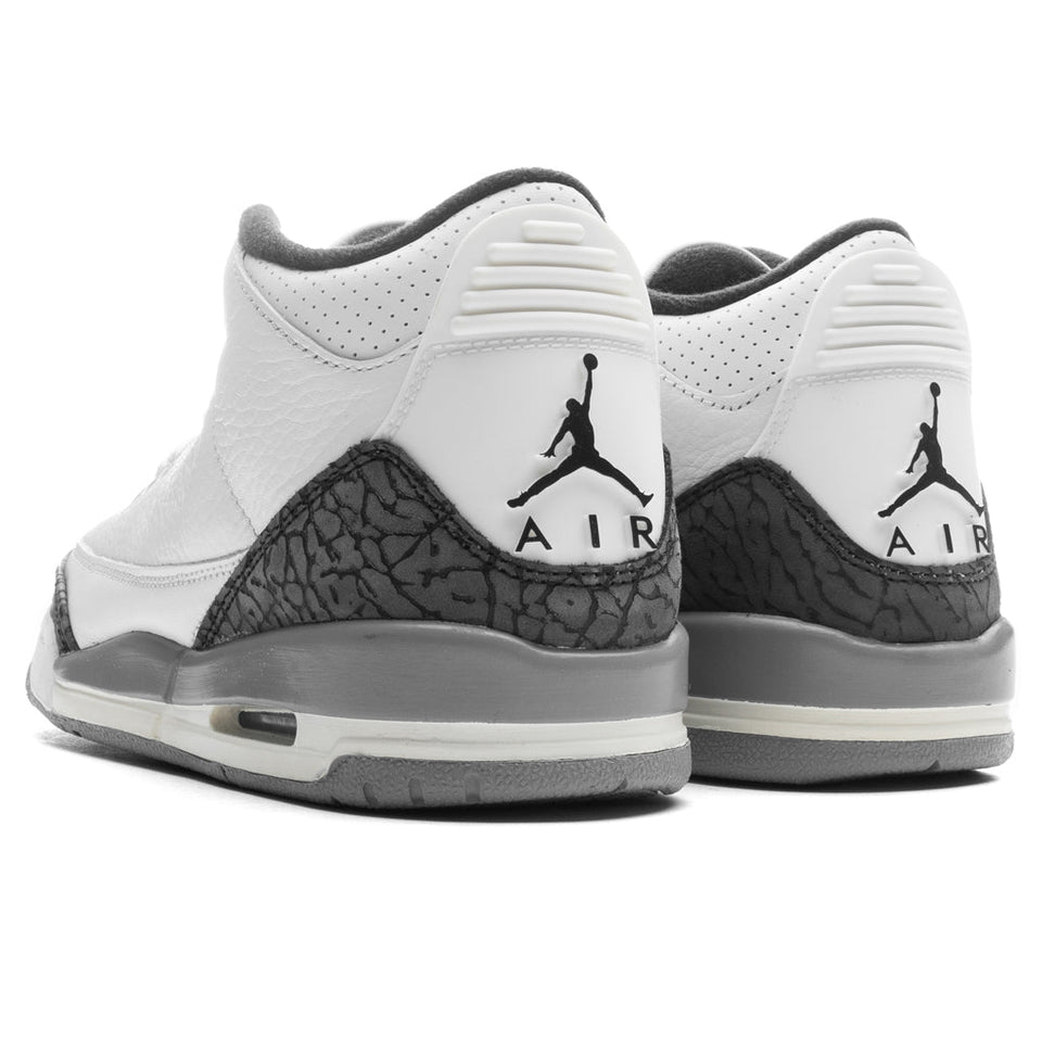 Air Jordan 3 Retro (PS) - Summit White/Fire Red/Cement Grey