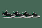 Air Jordan 3 Retro (PS) "Pine Green" - Black/Pine Green/Silver