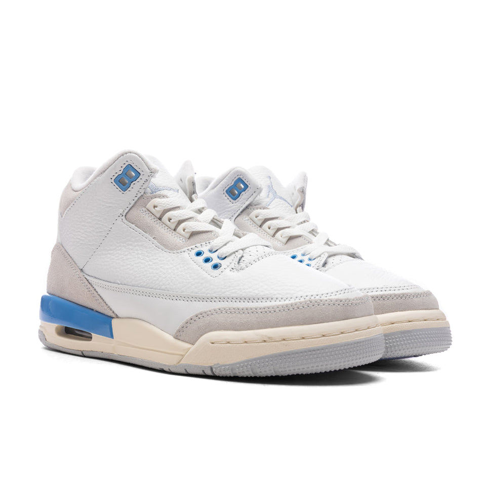 Air Jordan 3 Retro 'Lucky Shorts' (GS) - Summit White/Hydrogen Blue/Legend Blue