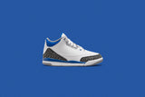 Air Jordan 3 Retro (PS) 'Racer Blue' - White/Cement Grey