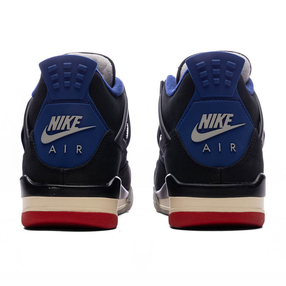 Air Jordan 4 Retro 'Rare Air' (GS) - Black/Fire Red/Deep Royal Blue
