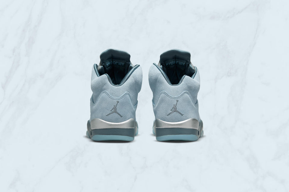 Women's Air Jordan 5 Retro "Bluebird"- Ice/Blue Graphite