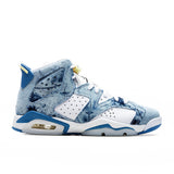 Air Jordan 6 Retro (GS) - White/Dutch Blue/Citron Tint