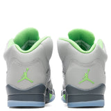 Air Jordan 5 Retro (GS) 'Green Bean' - Silver/Flint Grey