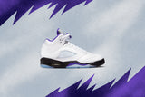 Air Jordan 5 Retro (GS) - White/Dark Concord/Black