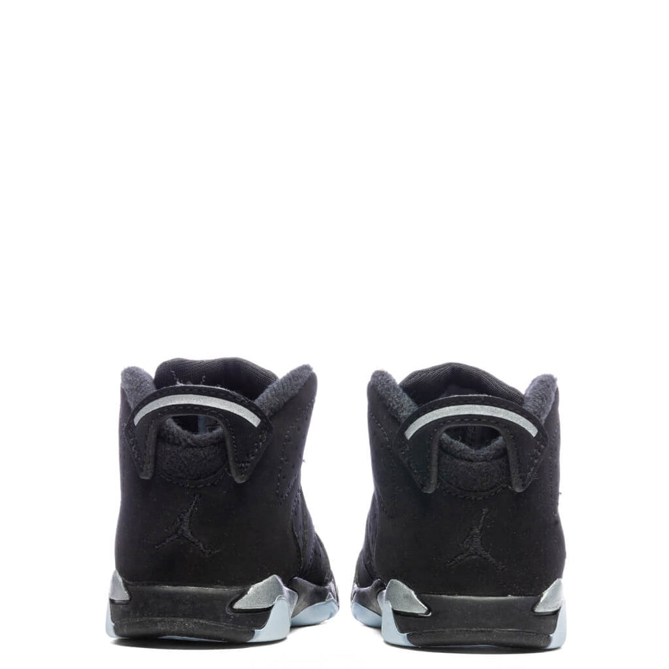 Air Jordan 6 Retro (TD)  - Black/Metallic Silver/Black