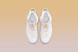 Women's Air Jordan 6 Retro 'Gold Hoops' - White/Metallic Gold