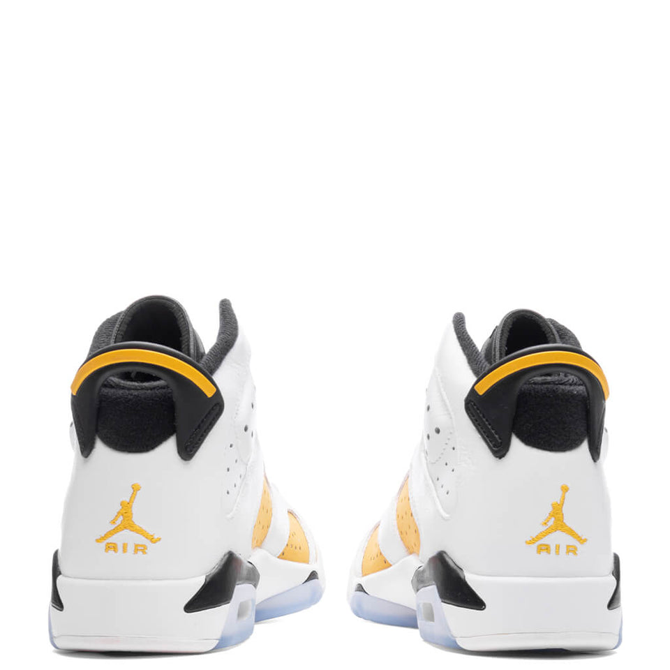 Air Jordan 6 Retro (GS) - White/Yellow Ochre/Black