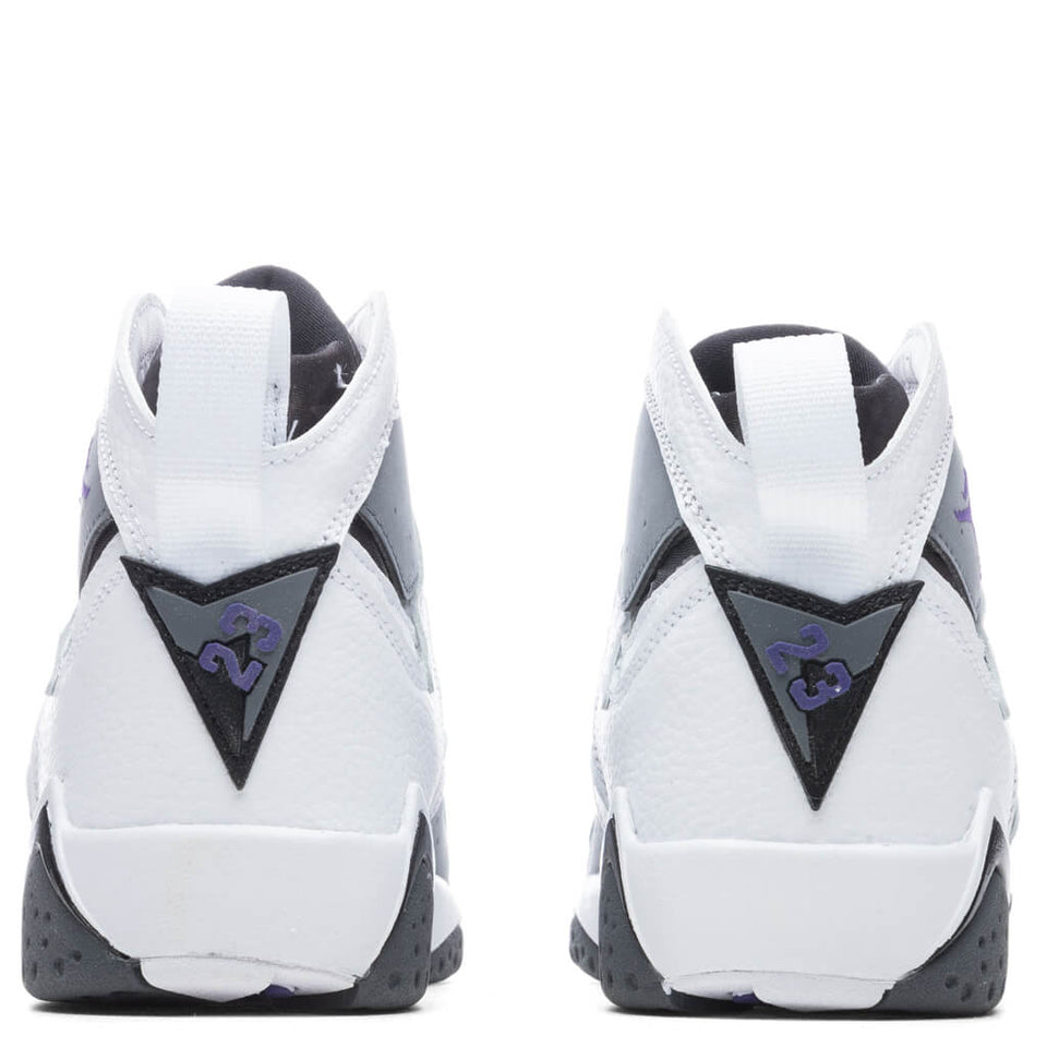 Air Jordan 7 Retro (GS) "Flint" - White/Varsity Purple