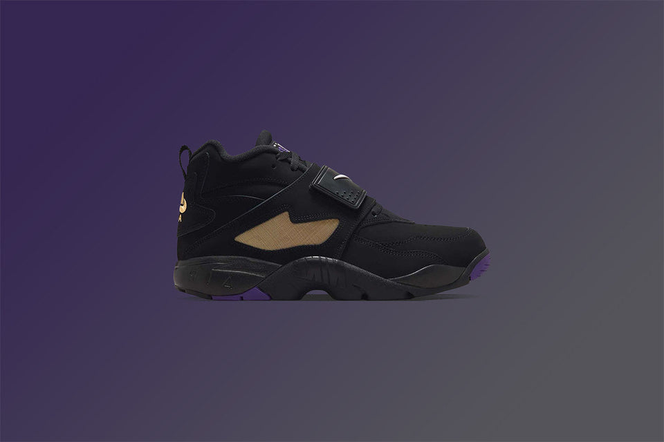 Air Diamond Turf 'Ravens' - Black/White/Club Purple/Metallic Gold