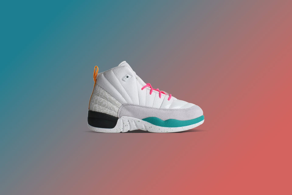 Air Jordan 12 Retro (PS) - White/Vapor Green/Photon Dust