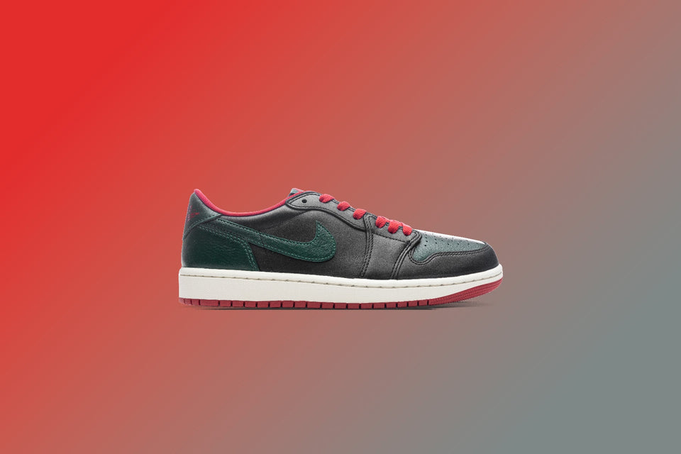 Women's Air Jordan 1 Low OG - Black/Gorge Green/Varsity Red