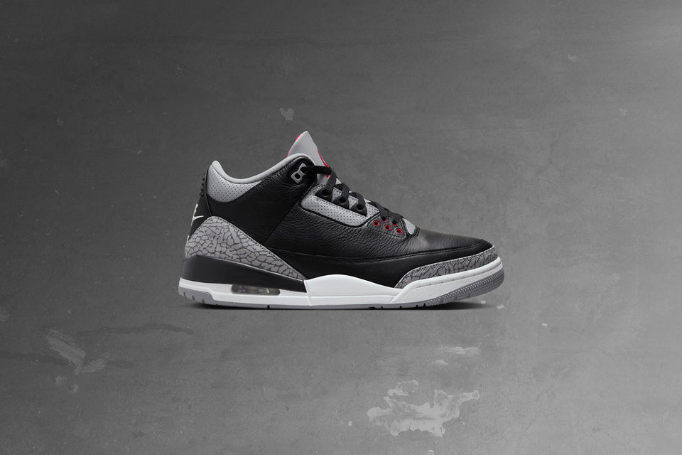 Air Jordan 3 Retro 'Black Cement' - Black/Fire Red/Cement Grey/Summit White