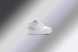 Air Jordan 3 Retro 'Pure Money' (TD) - White/Metalic Silver