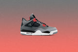 Air Jordan 4 Retro 'Infrared' - Dark Grey/Infrared 23/Black Cement Grey