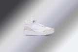 Air Jordan 3 Retro 'Pure Money' (PS) - White/Metalic Silver