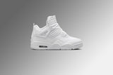 Women's Air Jordan 4 Net - White/Phantom/Metallic Gold