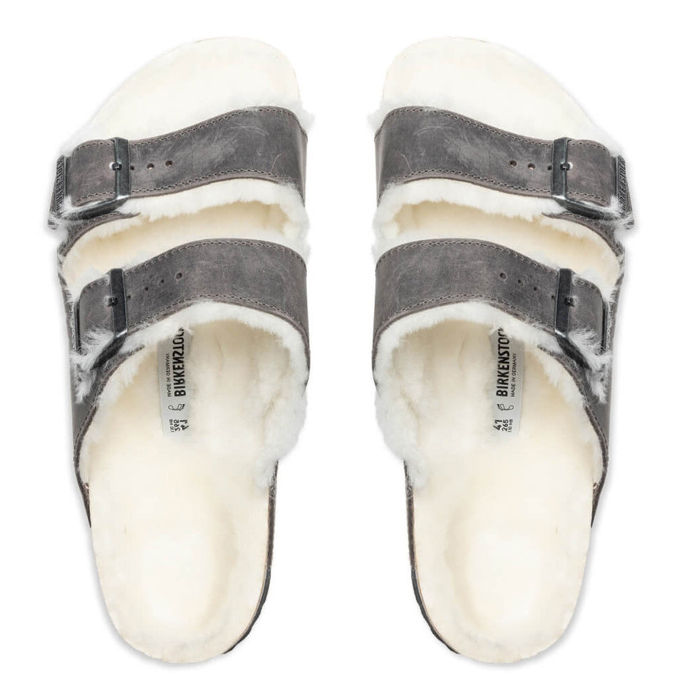 Wide Arizona Shearling - Iron Oil