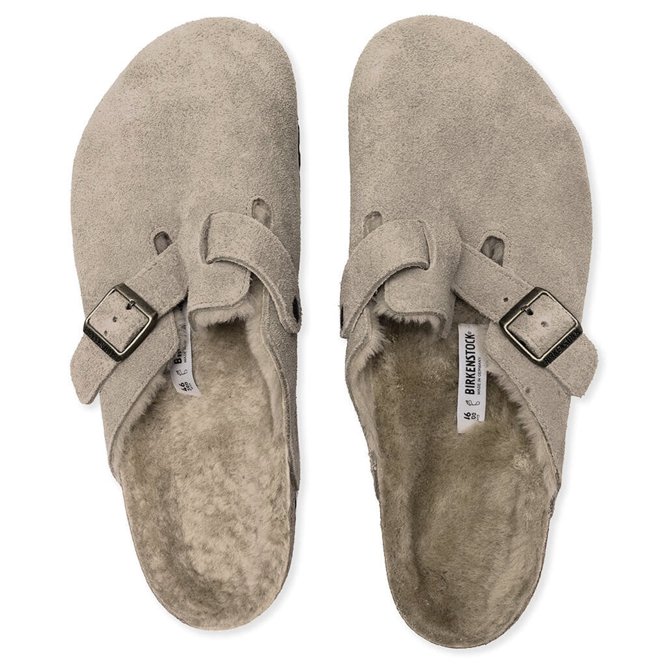 Boston Shearling Suede Leather - Taupe