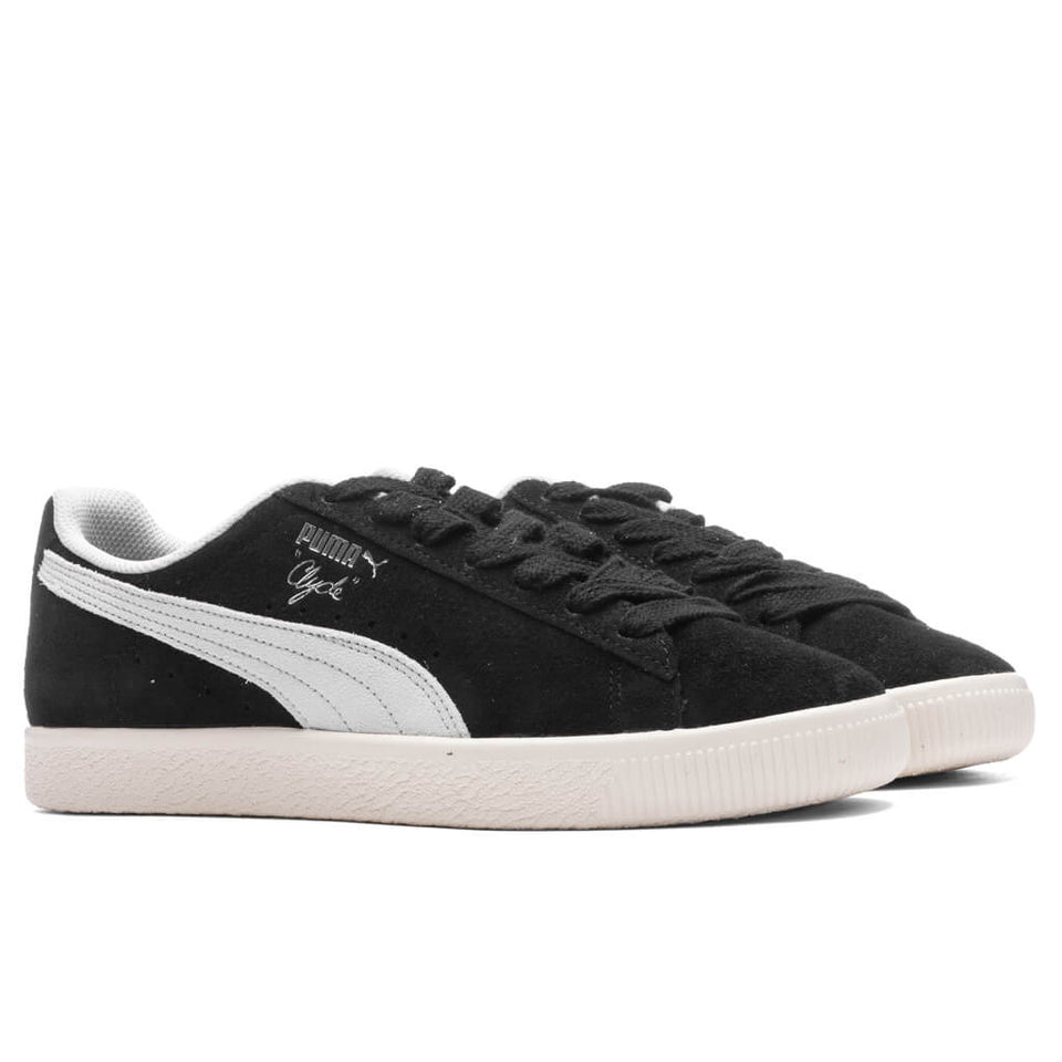 Clyde Hairy Suede - Black/Frosted Ivory