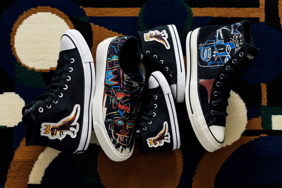 Converse x Jean-Michel Basquiat Toddler Chuck Taylor All Star Hi - Black/White