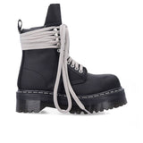 Rick Owens DRKSHDW x Dr. Martens Quad Sole Steel Toe Boot - Black
