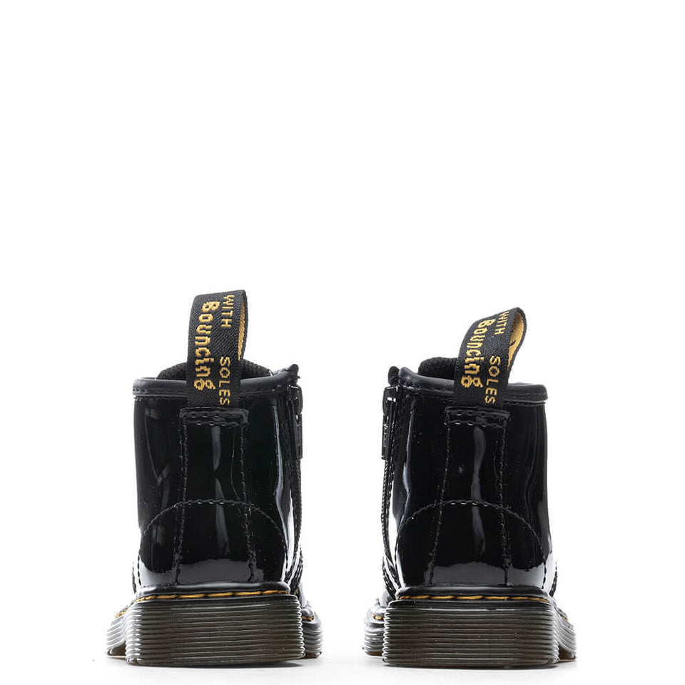 Infant 1460 Patent Leather Lace Up Boots - Black