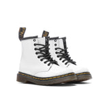 Toddler 1460 Patent Leather Boots - White Patent Lamper