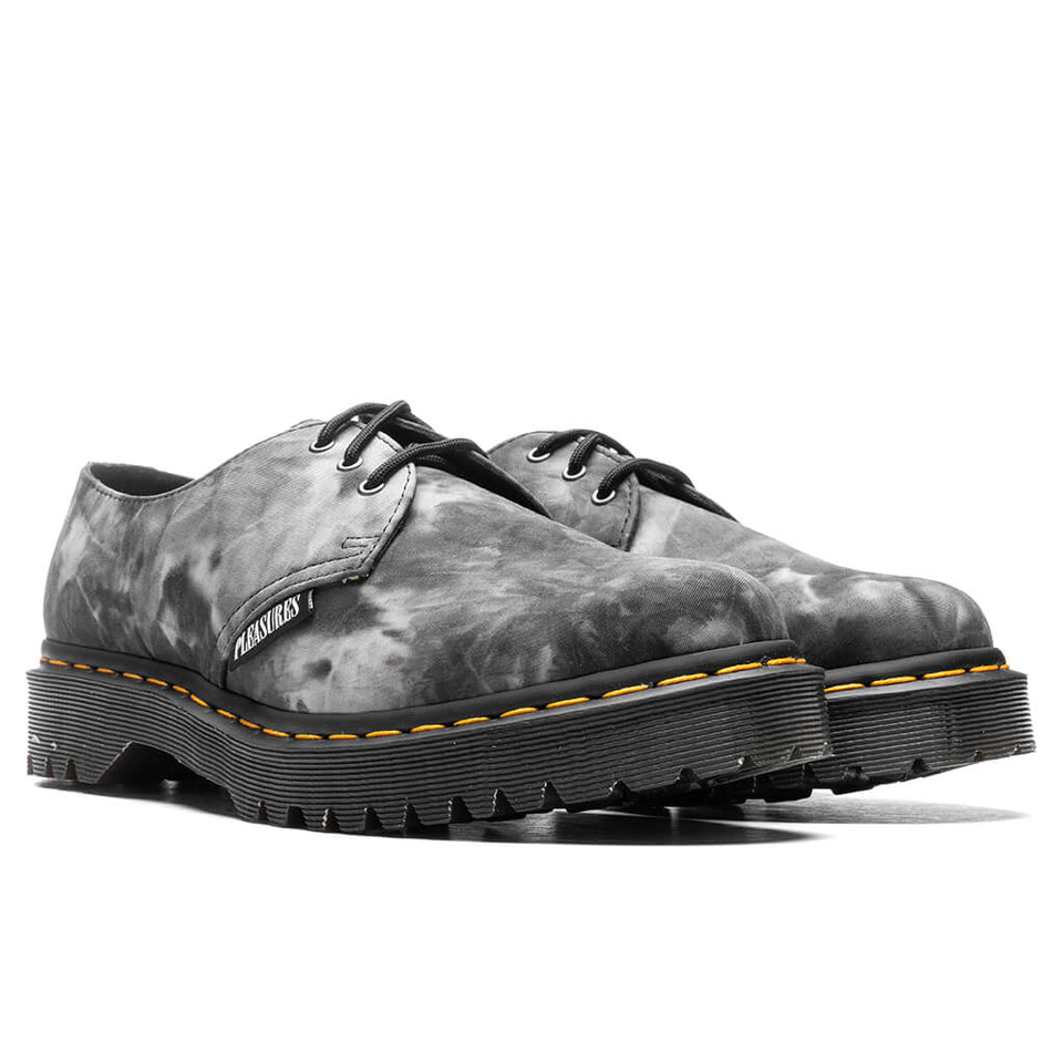 Dr. Martens x Pleasures 1461 Bex - Black/White Tie Dye