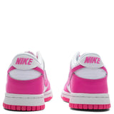 Dunk Low (GS) - White/Laser Fuchisa