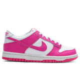 Dunk Low (GS) - White/Laser Fuchisa