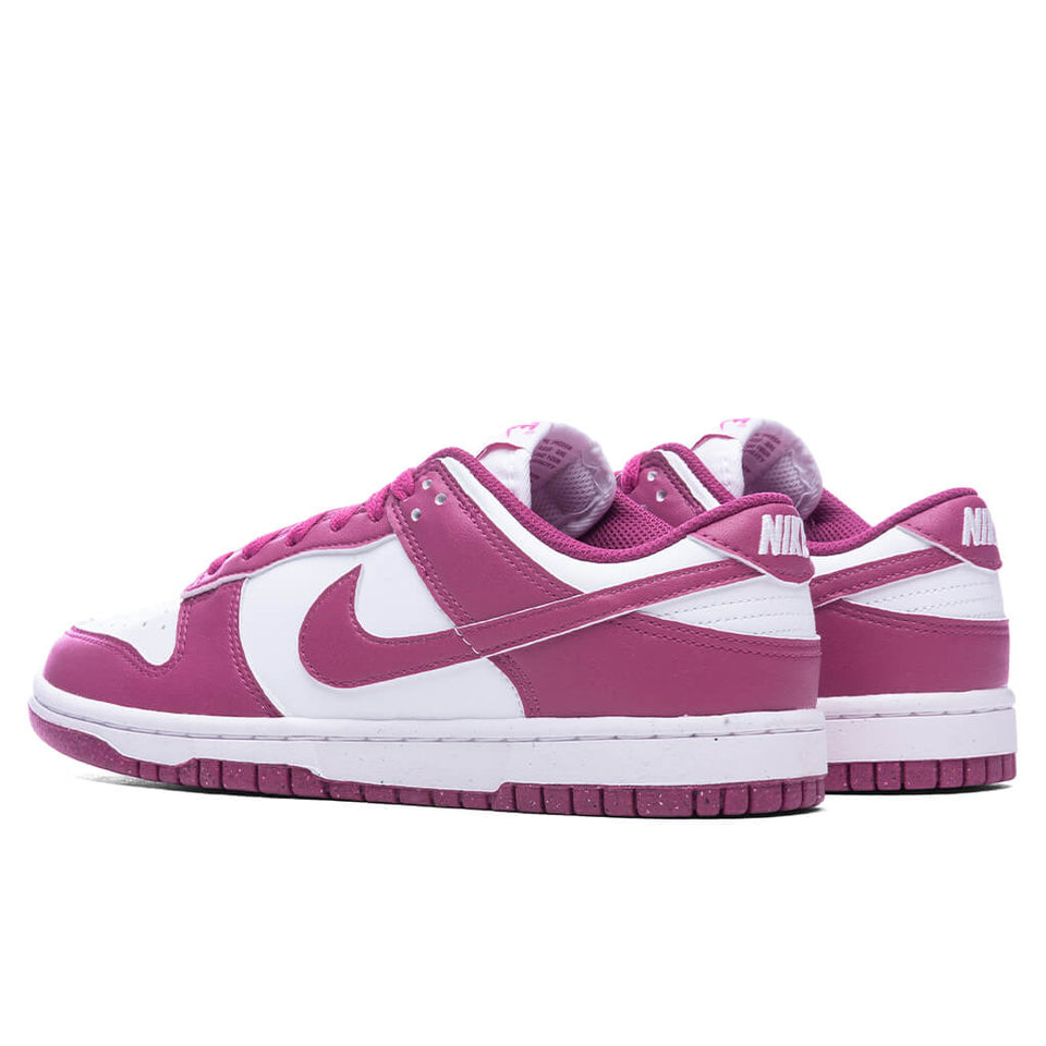 Dunk Low Women's - White/Hot Fuchsia