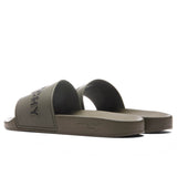 Slide Flat Sandals - Khaki