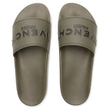 Slide Flat Sandals - Khaki