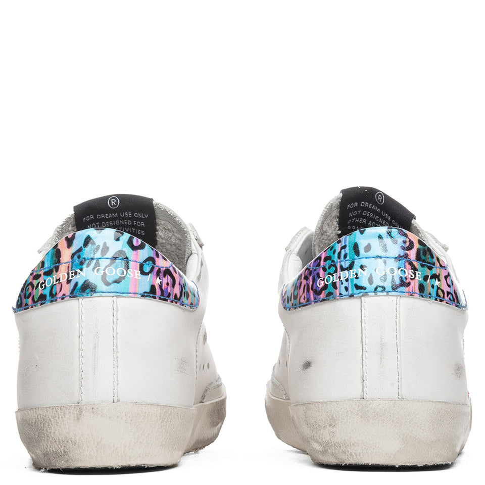 Women's Super-Star Sneakers - Milk/Fuchsia Fluorescent