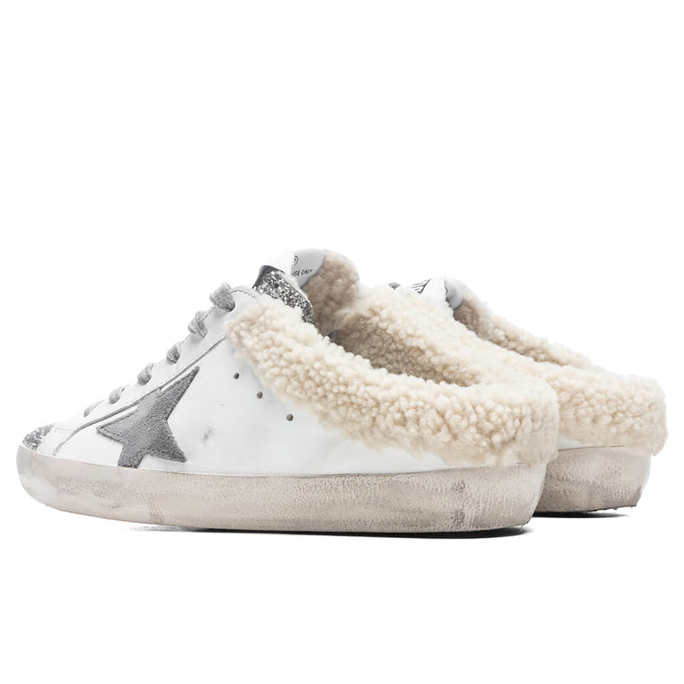 Women's Super-Star Sabot - White/Silver/Dark Grey