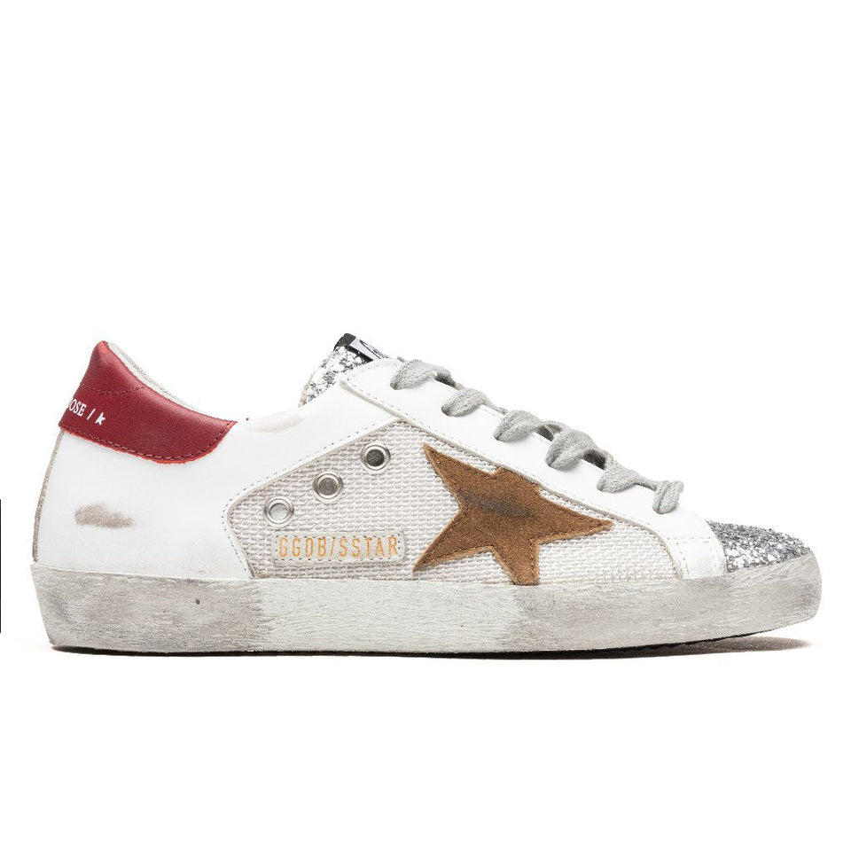 Women's Super-Star Sneakers - Silver/White/Tobacco