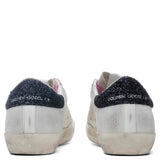Women's Super-Star Sneakers - White/Light Blue/Dark Blue