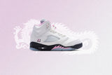 Air Jordan 5 Retro OG '35th Anniversary' (GS) - White/Black/Med Soft Pink/White