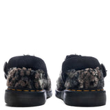 Isham Crochet Wool Suede Mules - Black