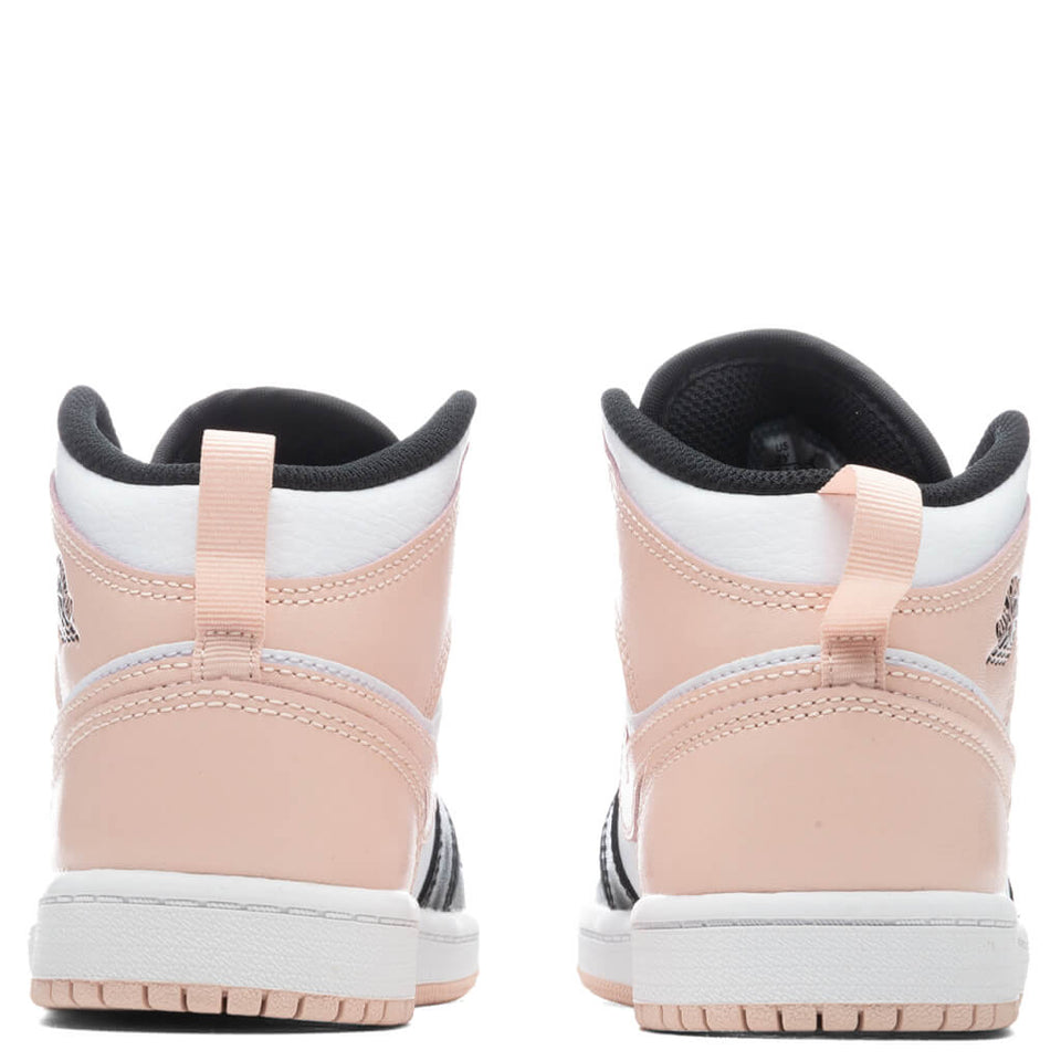 Air Jordan 1 Mid (PS) - White/Arctic Orange