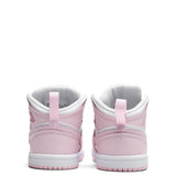 Jordan 1 Mid (TD) - Pink Foam/White/Fire Red