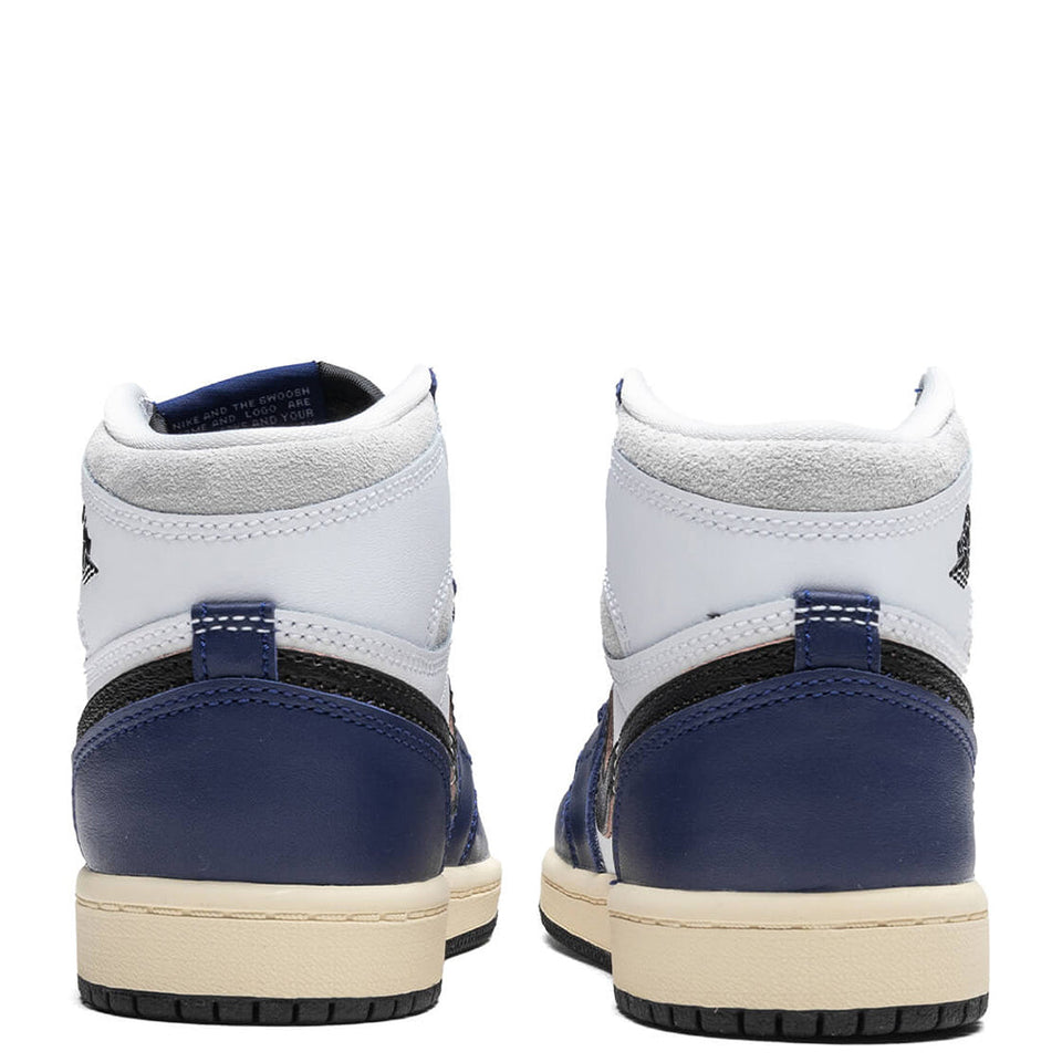 Air Jordan 1 Retro High OG 'Rare Air' (PS) - White/Black/Neutral Grey/Deep Royal Blue