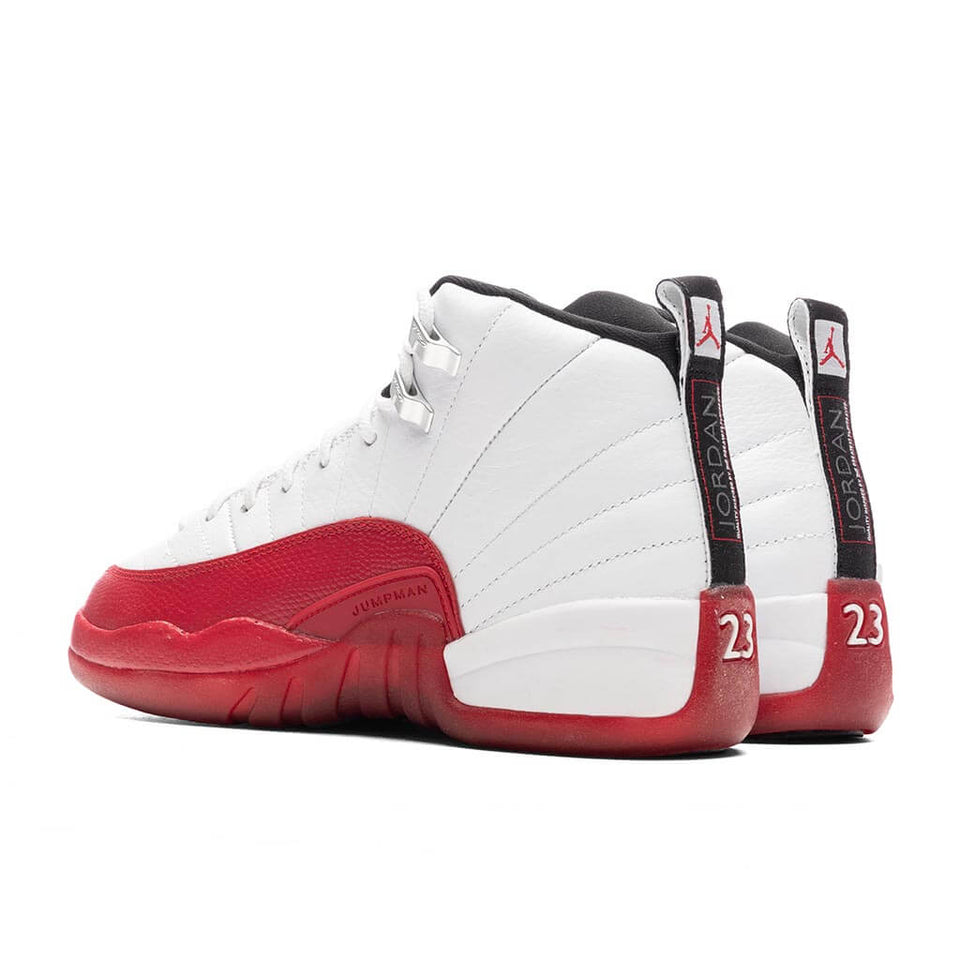 Air Jordan 12 Retro (GS) 'Cherry' - White/Black/Varsity Red