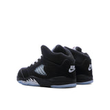 Air Jordan 5 Retro OG 'Black Metallic Reimagined' (TD) - Black/White/Metallic Silver/Fire Red