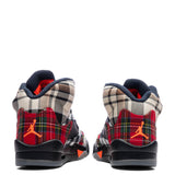 Air Jordan 5 Retro (GS) 'Plaid' - Black/Total Orange/Dark Obsidian